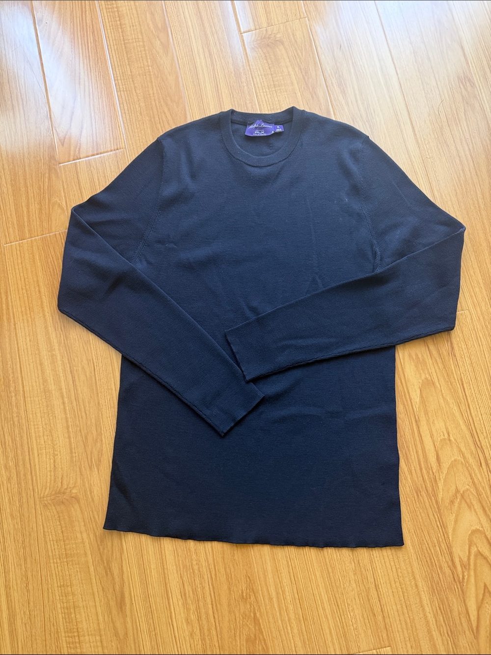 Navy Crewneck Long-Sleeve Sweater